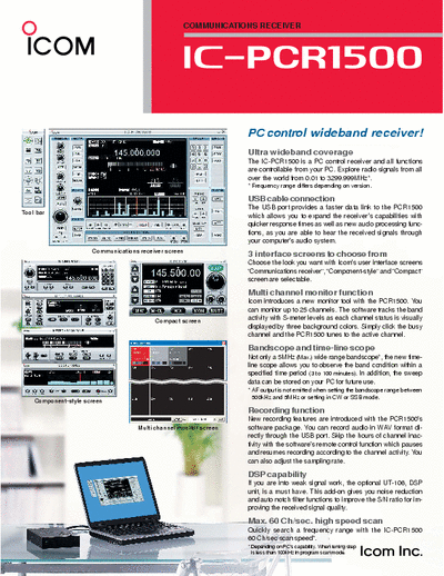   IC-PCR1500 - Presentation (without remote head)